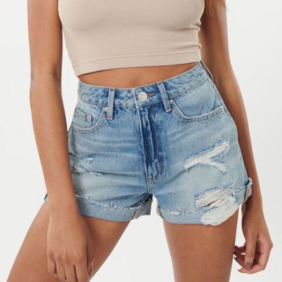 Garage Mom Shorts - Prairie Blue - Picture 1 of 2